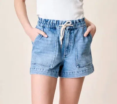 Marea Denim Shorts In Mill Plain Wash In Blue