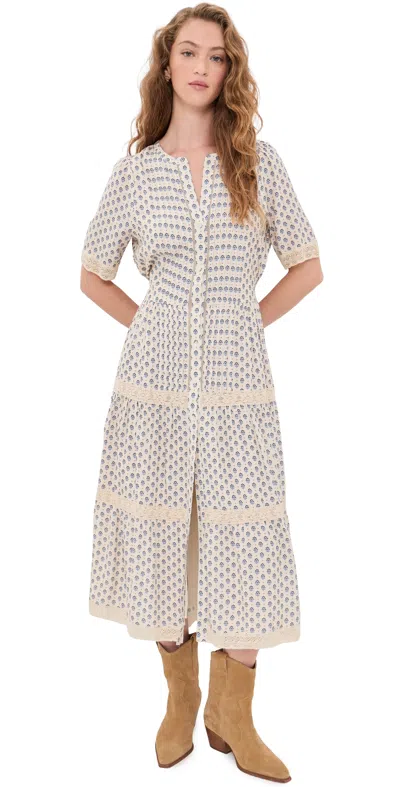 Marea Eve Dress Blue Mini Petunia