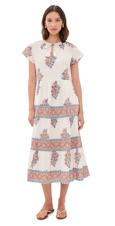 Marea Floral Bouquet Breakers Dress Floral Bouquet In White