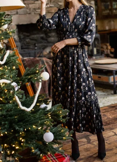 Marea Francesca Dress In Black Zinnia