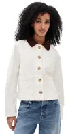 Marea Lee Barn Jacket White In White