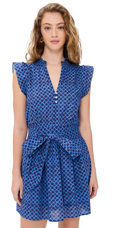 Marea Liz Dress Blue Porto Print