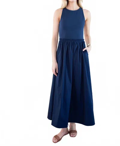 Marea Mixi Dress In Navy In Blue