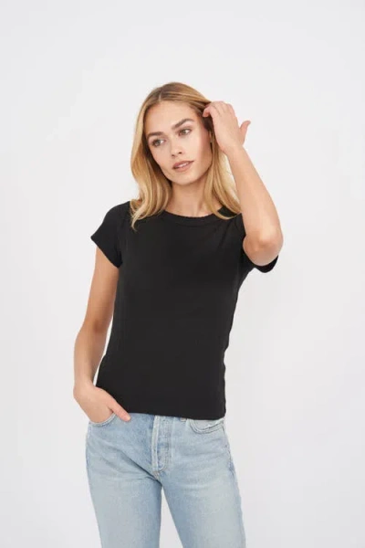 Marea Pointelle Crewneck Tee