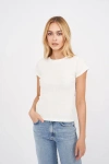 Marea Pointelle Crewneck Tee