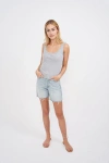 Marea Pointelle Tank In Gray