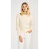 Marea Puff Sleeve Cashmere Crewneck