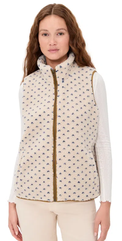 Marea Sherpa Vest Birdseye In Neutral