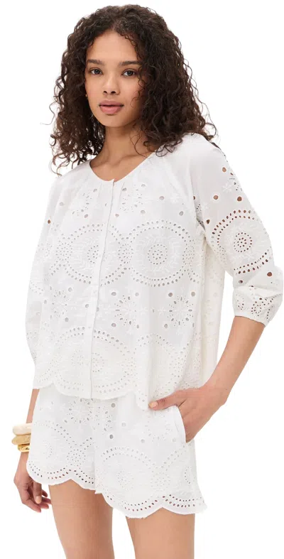 Marea Sophie Top White Eyelet