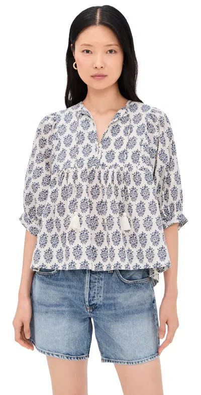 Marea Steph Indigo Meadow Top Indigo Meadow In Blue