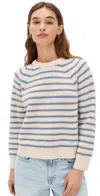 Marea Sweater Ivory/atlantic Blue Stripe In Ivory/atlantic Blue Stripe