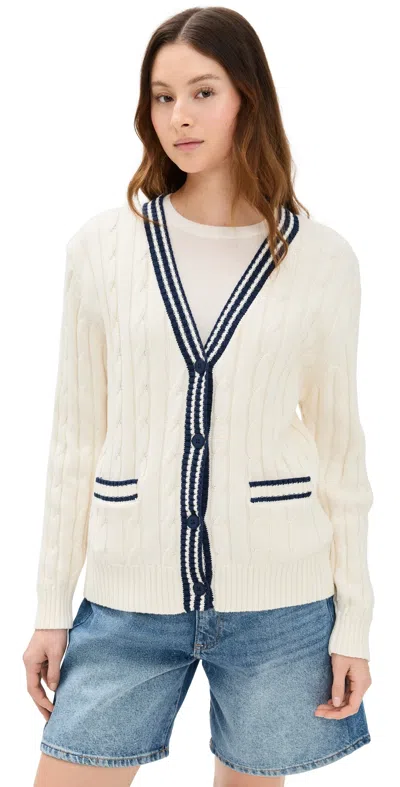 Marea Tennis Cardigan Ivory