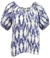 Marea Women's Everly Top In Ikat In Multi