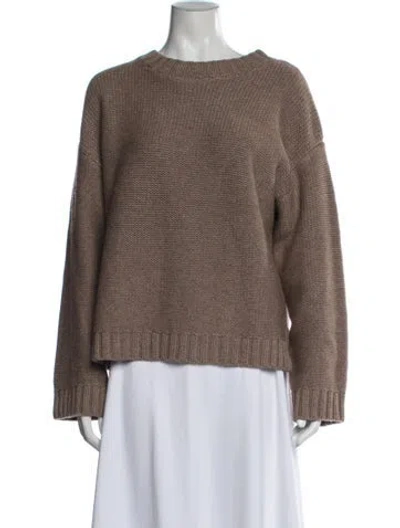 Pre-owned Marea Wool Crew Neck Sweater W/ Tags In Pink