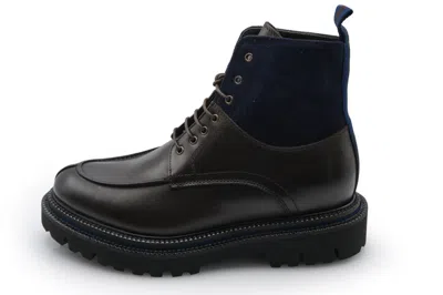 Marechiaro 1962 - Anfibio Pelle Moro,blue Suede 5351/22 D600mc Blu In Orange