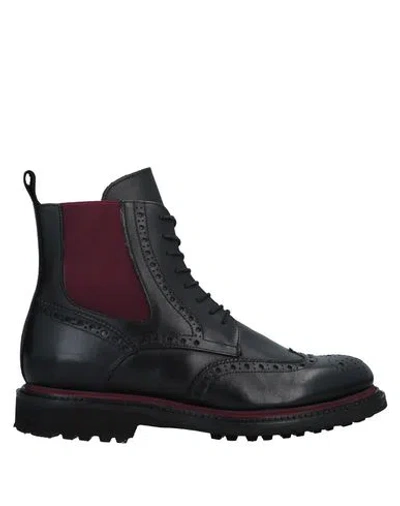 Marechiaro 1962 Man Ankle Boots Black Size 9 Calfskin