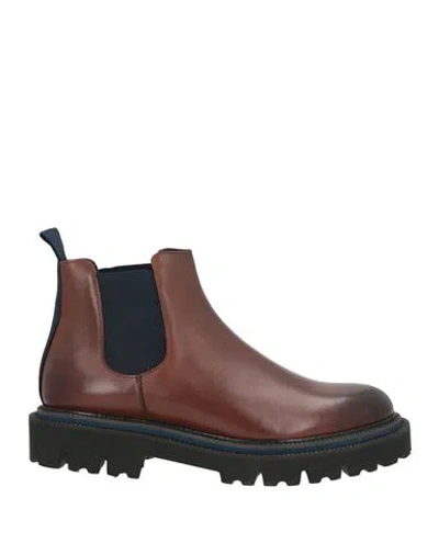 Marechiaro 1962 Man Ankle Boots Brown Size 8 Calfskin