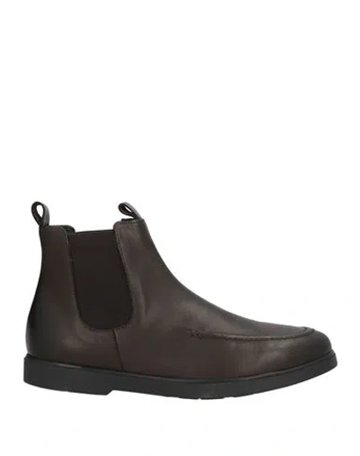 Marechiaro 1962 Man Ankle Boots Dark Brown Size 7 Calfskin