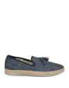 Marechiaro 1962 Man Espadrilles Slate Blue Size 7 Leather