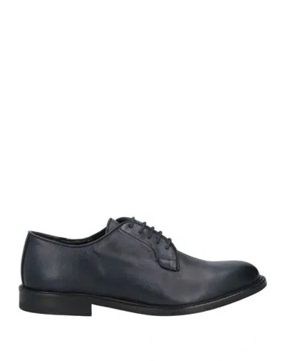 Marechiaro 1962 Man Lace-up Shoes Midnight Blue Size 8 Calfskin