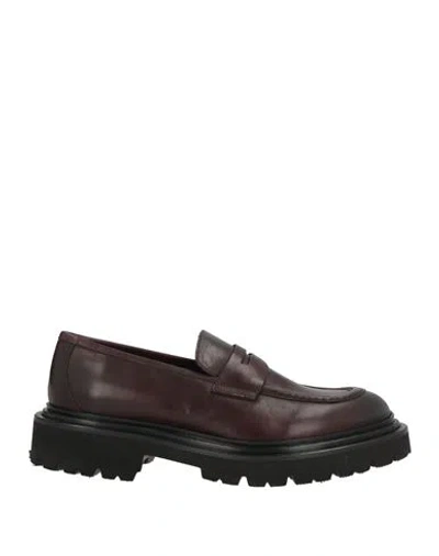 Marechiaro 1962 Man Loafers Burgundy Size 7 Leather In Red