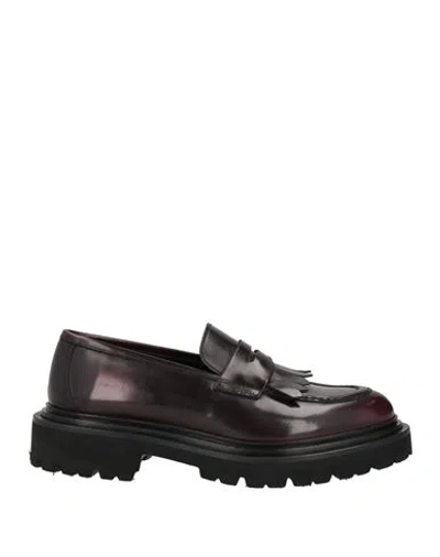 Marechiaro 1962 Man Loafers Burgundy Size 7 Leather In Red