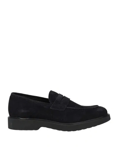 Marechiaro 1962 Man Loafers Midnight Blue Size 8 Leather In Black