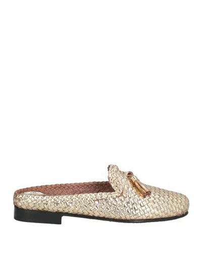 Marechiaro 1962 Woman Mules & Clogs Gold Size 6 Leather