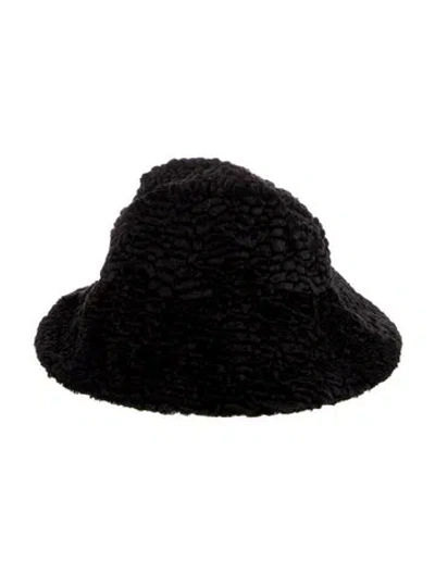 Pre-owned Marei 1998 Shaggy Bucket Hat In Black