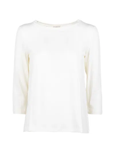 Marella 3/4 Sleeve T-shirt In White