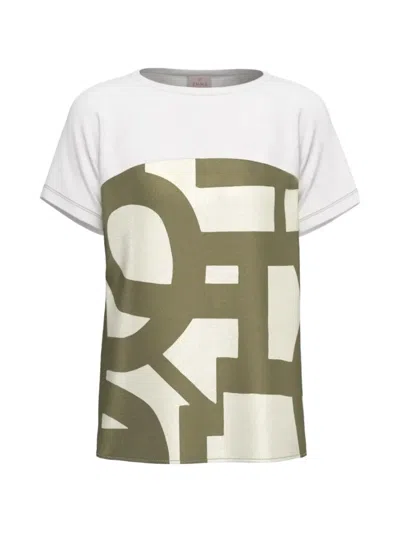 Marella Abstract-print Panelled T-shirt In Multi