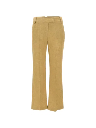 Marella Acciaio Belt-loop Trousers In Brown
