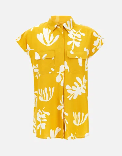 Marella Addotto Floral Linen Viscose Shirt