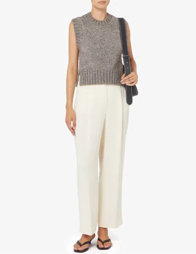 Marella Agoraio-sequin Gillet Vest In Dark Brown