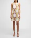 Marella Agordo Geometric-print Mini Shift Dress In Multi