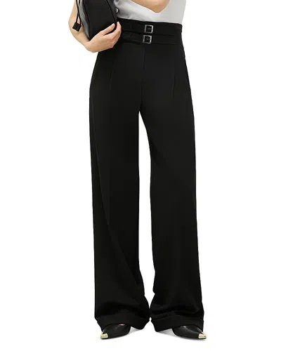 Marella High-waisted Trousers In Black