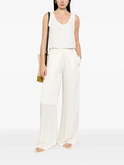 Marella Alacre Scoop-neck Tank Top In Metallic