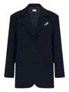 Marella Alda Single-breasted Pocket Blazer In Multi