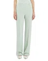 Marella Light Green High Waisted Trousers In Green