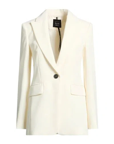 Marella Art.365 Woman Blazer Cream Size 8 Polyester In White