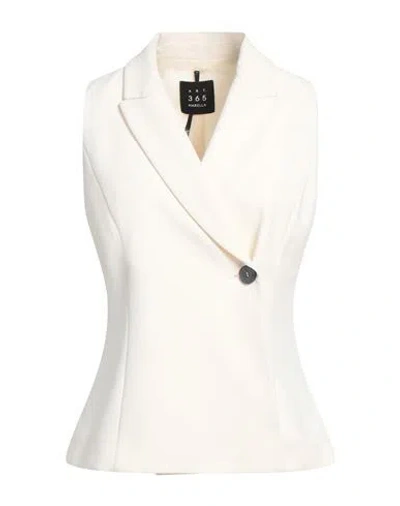 Marella Art.365 Woman Blazer Ivory Size 10 Polyester In White