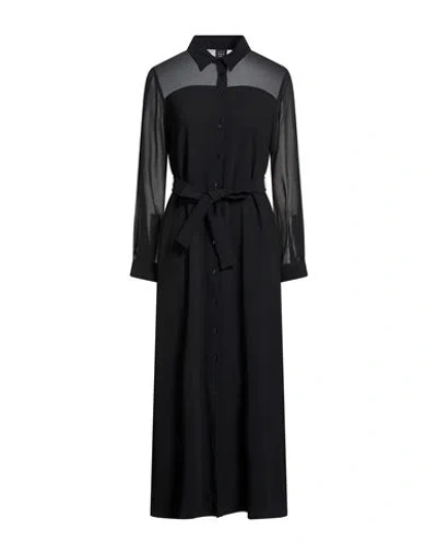 Marella Art.365 Woman Maxi Dress Black Size 14 Polyester