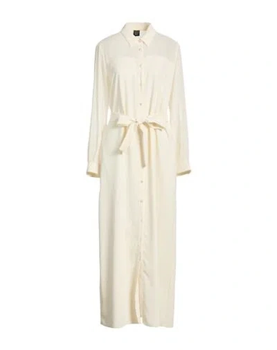 Marella Art.365 Woman Maxi Dress Cream Size 10 Polyester In White