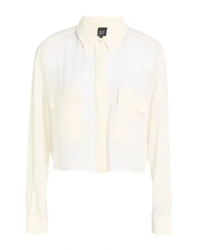 Marella Art.365 Woman Shirt Cream Size 10 Polyester In White