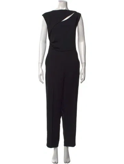 Pre-owned Marella Asymmetrical Jumpsuit In Black