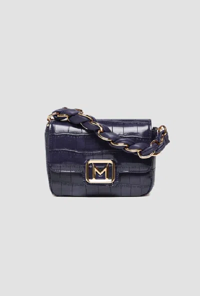 Marella Bag Muse Small Crocodile Woman Blue Electric In Other