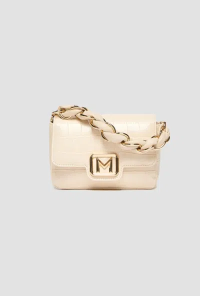 Marella Bag Muse Small Crocodile Woman Ivory In Other