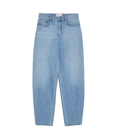 Marella Barrel Cut Jeans Pants In Blue