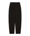 Marella X Stella Maxwell Smoking Barrel-leg Trousers In Black