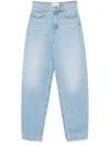 Marella Denim Trousers With Belt Loops In Blue